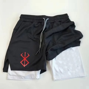 กางเกงขาสั้นตาข่ายพิมพ์ลายสำหรับออกกำลังกายฟิตเนส2025สำหรับผู้ชาย - Product Image 6