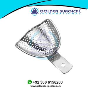 Grand plateau d'empreinte, prothèse complète, supérieure, perforé |   Plateau d'empreinte dentaire pour dents sans dents, instruments de laboratoire - Product Image 2