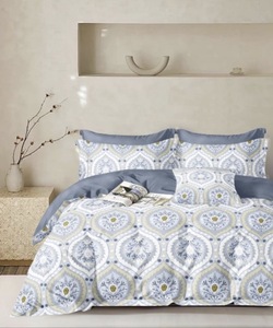 Juego de Sábanas de Microfibra Estampadas Premium de 3 Piezas Tamaño Queen, Sensación Suave, Sábana Ajustable + 2 Fundas de Almohada, Hotel 400TC, Fácil Mantenimiento - Product Image 4