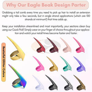 <b>Hair</b> Extension Installation <b>Tool</b> Stainless Steel Pliers for Precise <b>Styling</b> and Commercial Use - Product Image 4