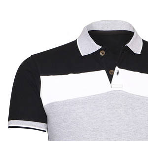 เสื้อโปโลแขนยาวผ้าฝ้าย100% สำหรับผู้ชายเสื้อถักแบบเรียบมีตัวอักษรเบา - Product Image 6