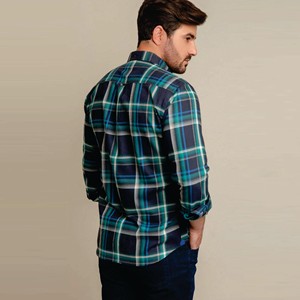 เสื้อเชิ้ตผ้าฝ้ายแขนยาวสำหรับผู้ชาย, เสื้อเชิ้ตโอเวอร์ไซส์ลำลองหลากสีใหม่มีในสต็อก - Product Image 6