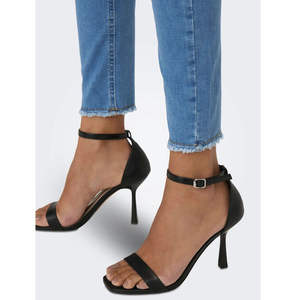 Jeans de Mezclilla Ajustados de Tiro Alto Casuales al por Mayor, Azules, 98% Algodón, 2% Elastano, Estilo Limpio, Cintura Elástica, Diferentes Estilos de Moda - Product Image 5