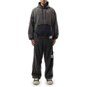 Fabricación Premium Invierno Cálido Manga larga Tallas grandes Hombres Sun Faded Hoodie Custom Your Logo Casual Wear Hombres Sudaderas con capucha impresas - Product Image 6