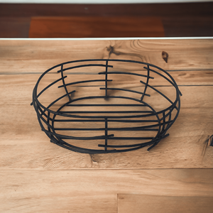 Custom Color Powder Coated Metal <b>Baskets</b> Unique Design Farmhouse Luxury Mold Fruits <b>Display</b> Iron Model OEM/ODM Decorative Gift - Product Image 5