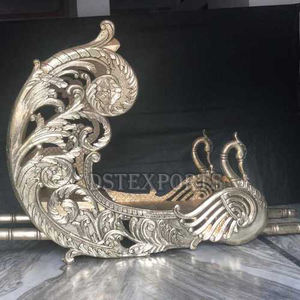 Estilo marroquí plata tallada boda Doli diseñador plata tallada Boda nupcial Doli aspecto tradicional boda plata Doli/Palki - Product Image 3