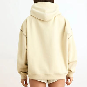 Ensemble de sweat-shirts décontractés surdimensionnés de luxe pour femmes, sweat-shirt surdimensionné en molleton de coton personnalisé pour femmes - Product Image 5