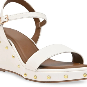 Nouvel arrivage de sandales à talons hauts pour femmes et dames sandales compensées de haute couture 2024 marron blanc pour le bureau, la fête et les vêtements décontractés - Product Image 2