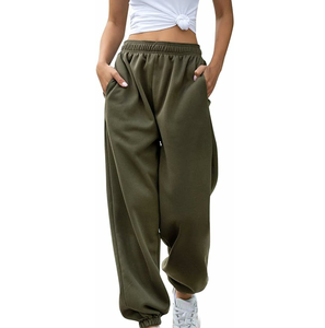 Pantalones sueltos transpirables para hombre, pantalones de chándal informales de pierna ancha, ropa de calle, cintura elástica, pantalones para correr para hombre con bolsillos - Product Image 4