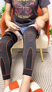 L'ipertermia di <span class=keywords><strong>assenzio</strong></span> riscalda le ginocchiere per massaggio puntini antiscivolo tessuto testurizzato ginocchiere maniche di riparazione supporti equipaggiamento protettivo - Product Image 3