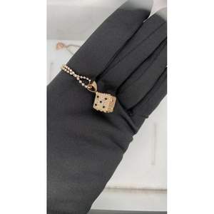 H.A.IMPEX - Colgante Elegante de Oro de 14 Quilates con Diamantes Redondos Reales para Hombre, Estilo Hip Hop - Product Image 4