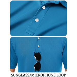 Polos de verano con botones deportivos para hombre, polos de manga corta de alta elasticidad, polos informales ecológicos para exteriores - Product Image 4