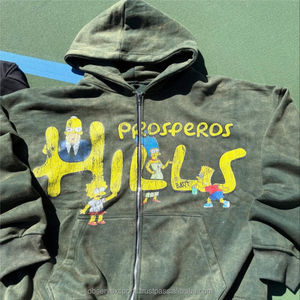 100% coton Logo personnalisé poids lourd hiver Streetwear unisexe survêtement ensembles avec sérigraphie pleine longueur sweat et sweat à capuche - Product Image 6