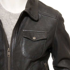 Chaqueta de Cuero de Alta Calidad para Mujer, Satinada, Transpirable, Impermeable, Cortavientos, Otoño, Tallas Grandes, Colores Personalizados, Venta al Por Mayor - Product Image 5