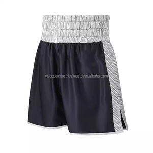 Shorts de boxe Muay Thai unisexes de haute qualité en gros, MMA, entraînement en salle de sport, 100% polyester respirant, sublimation personnalisée, 220g - Product Image 3