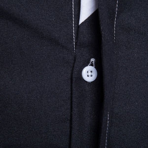 Vente en gros 2025 Nouveau design Chemise habillée décontractée à manches longues en tissu sergé Style High Street pour hommes - Product Image 4