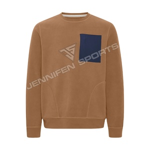 Sweat-shirt décontracté pour homme, couleur unie, tissu quatre textures, coupe ample, avec logo personnalisé, idéal pour les sports d'hiver – Nouvelle collection très demandée - Product Image 1