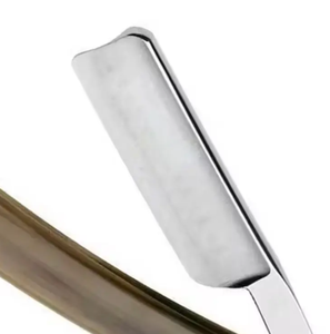 Maquinilla de afeitar de acero inoxidable para peluquero, maquinilla de afeitar recta para peluquero, maquinilla de afeitar profesional de borde recto - Product Image 3