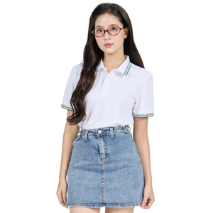 เสื้อโปโลแบบแห้งเร็วโพลี260GSM สแปนเด็กซ์ระบายอากาศได้ดีสำหรับกอล์ฟออฟฟิศผู้ชายผู้หญิงปักโลโก้ได้ตามต้องการขายส่งหลากสี - Product Image 1