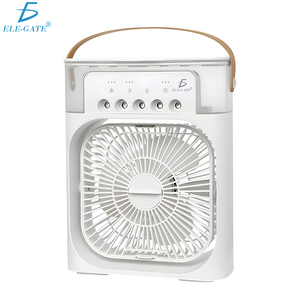 Ventilateur de climatisation portable moderne avec lumière LED, réservoir d'eau USB, 3 vitesses, faible bruit, alimentation CA, en plastique, 3 vitesses, lumière LED - Product Image 1