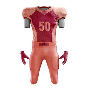 ชุดยูนิฟอร์มอเมริกันฟุตบอลคุณภาพสูง ระบายอากาศได้ดี เป็นมิตรกับสิ่งแวดล้อม ทนทาน สีตัดกัน สำหรับทุกเพศ - Product Image 1