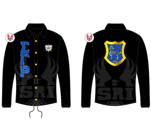 Veste de coach pour femmes avec broderie de la sororité Sigma Gamma Rho |   Vestes de coach personnalisées brodées pour femmes de la sororité SGRho - Product Image 6