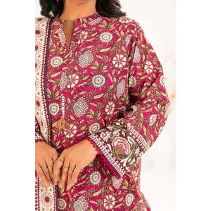 Conjuntos Modestos Khaddar K-52109, Traje Estampado de 3 Piezas con Dupatta, Incluye Top, Pantalón y Tela de Cobertura - Product Image 1
