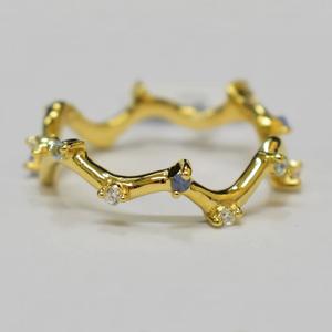 Anillo S925 Chapado en Oro de 14K con Amatista Rosa y Circonita Cúbica, Estilo Eternity, Personalizable para Minoristas, OEM y ODM - Product Image 1