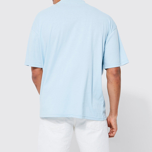 Camiseta de Hombre de Alta Calidad, Tela Jersey Lisa, Personalizable en la Parte Delantera, Secado Rápido, Transpirable, 100% Algodón, Diseño Sólido, Hecho en Pakistán - Product Image 5