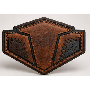 Écussons en cuir personnalisés, étiquettes avec logo sur mesure, badges décoratifs à coudre pour chapeaux, accessoires de loisirs créatifs et designs personnalisés - Product Image 1