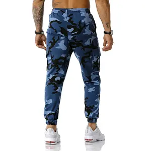 Pantalon cargo décontracté pour hommes Hiver Écologique Léger Fitness Training Joggers Taille élastique Multi-poches Cordon de serrage - Product Image 3