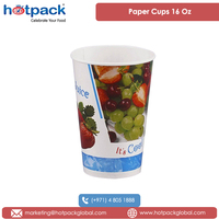 Gobelets en papier de qualité Recyclable à paroi unique imprimée de 16 Oz pour le thé et le café pour les acheteurs en gros