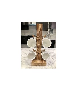 Reusable Drink Cup Holder <b>Wooden</b> Cup Storage Rack Hanging Cup Holder <b>Mug</b> Holder <b>Tree</b> Customize Size for Sale - Product Image 4