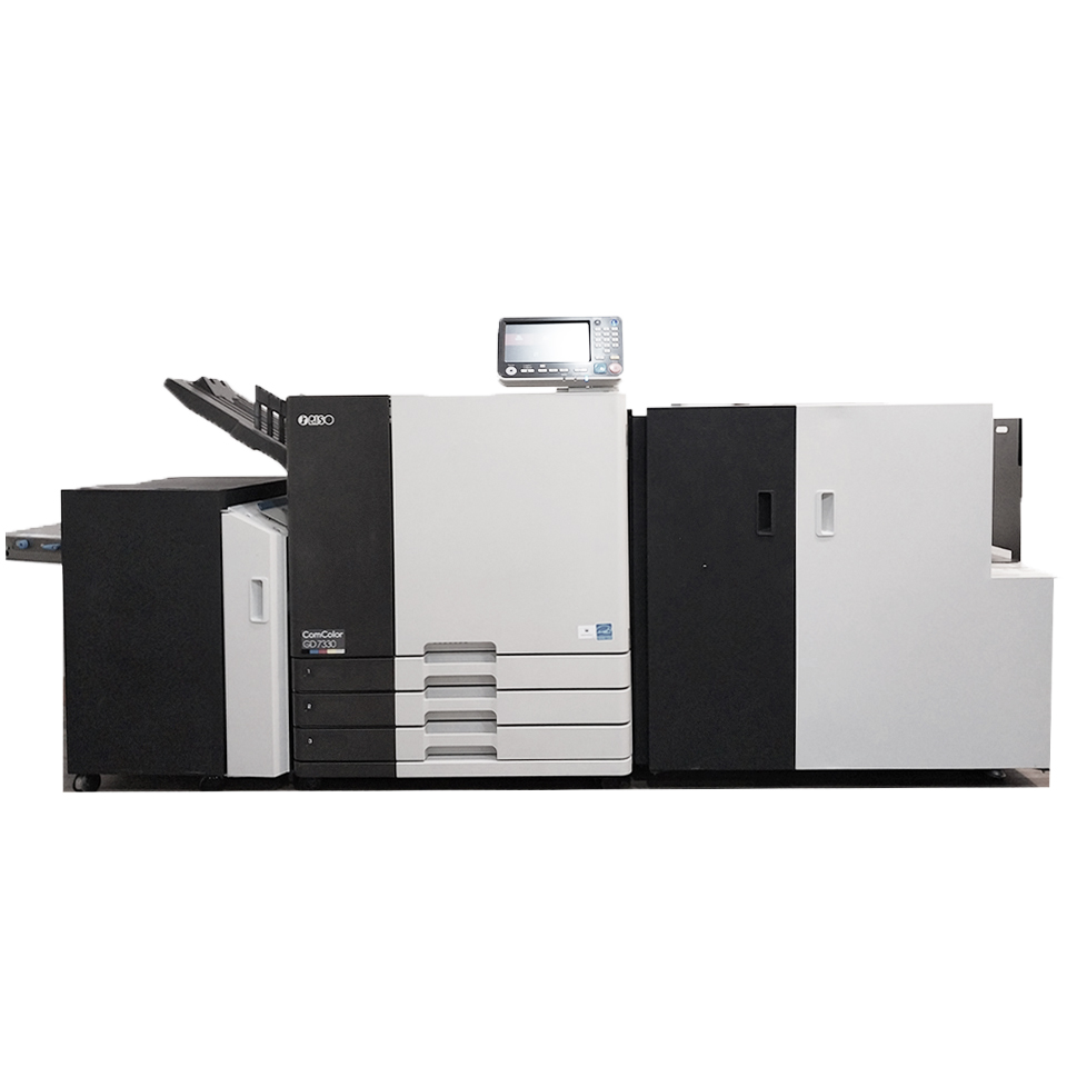 中古のComcolor GD7330プリンターインクジェットプリンター、RISO