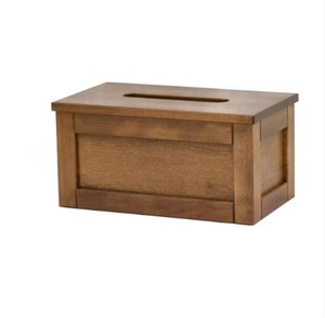 Nouveau couvercle de boîte à mouchoirs en bois élégant moderne pour la maison boîte à mouchoirs décorative brillant poli fabrication en gros - Product Image 1