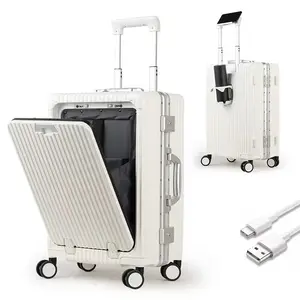 Großhandel Luxus Reisetaschen Probe Gepäck Koffer Aluminium ABS 10 Jahre Garantie