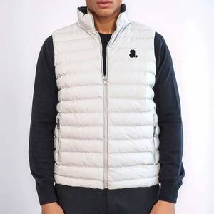 Chaqueta sin Mangas Acolchada de Invierno con Logotipo Personalizado al por Mayor para Hombre, Chaqueta sin Mangas Cómoda para Uso en Exteriores y Casual - Product Image 1