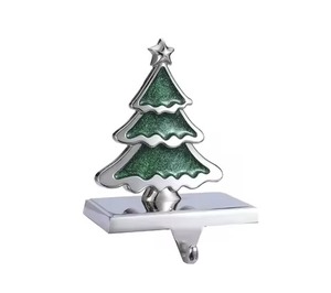 Support de bas en métal pour la décoration de Noël Crochet en fer lourd pour accrocher des bas de vacances Cadeaux et ornements - Product Image 1