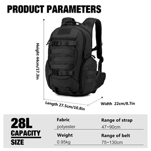Waterproof Anti-Theft Camouflage Tactical <b>Backpack</b> Zipper Closure 36-55L Outdoor Camping Hiking Travel Laptop Bag for Unisex - Product Image 1