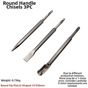 مجموعة مثاقب كهربائية احترافية SDS مع أزاميل مسطحة للقطع، مناسبة للمعادن والفولاذ والبناء والخرسانة والصخور المحيطة - Product Image 6