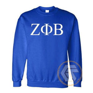 เสื้อสเวตเชิ้ตผ้าฝ้ายฟลีซระบายอากาศสำหรับผู้หญิง Zeta Phi Beta แบบสั่งทำขายส่ง ปักลายตามสั่ง สีพื้น สำหรับฤดูหนาว - Product Image 3