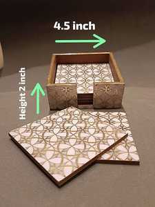 Meena Coaster Personnalisez votre logo et votre design sur vos sous-verres Produit original Inde - Product Image 2