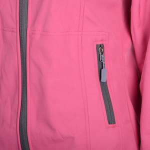 Veste polaire à capuche rose pour femmes préférée du client Naviguez en hiver avec fermeture éclair - Product Image 5