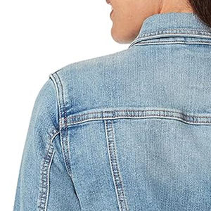 แจ็กเก็ตยีนส์สำหรับผู้หญิงแจ็กเก็ตยีนส์แฟชั่นใหม่ราคาถูกออกแบบโลโก้ได้ตามต้องการ - Product Image 6