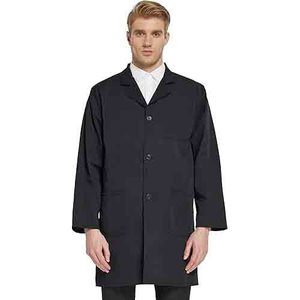 Venta caliente de la mejor calidad, uniformes de laboratorio de Hospital médico Unisex, bata de médico, bata de laboratorio negra de enfermera con Material de alta calidad - Product Image 6