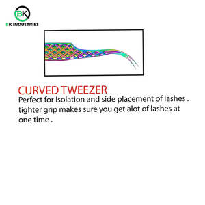 Pinces à cils de haute qualité pour l'application des cils, pinces à cils en acier inoxydable légères pour une manipulation facile - Product Image 4
