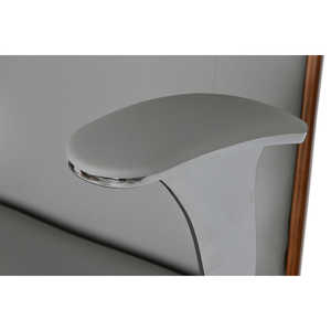 Chaise de bureau contemporaine en bois ESPRIT beige ivoire avec appui-tête - Product Image 2