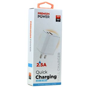 2.5A a doppia USB-C USB-A ricarica rapida adattatore per caricabatterie a parete universale compatibile con tutti i modelli di telefono per PC auricolari - Product Image 2