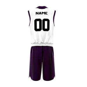 Uniformes de Baloncesto Personalizados para Hombre, Color Sólido con Diseño Moderno e Impresión de Logotipo, Tallas Grandes, MOQ Bajo y Servicio OEM para Niños - Product Image 6