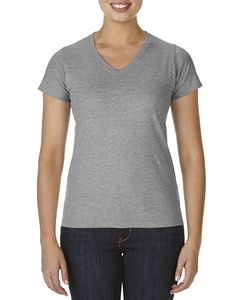 Bulk Soft Cotton Tees for Female Apparel Brands Private Label Women's V neck <b>T</b> <b>Shirts</b> - Product Image 3